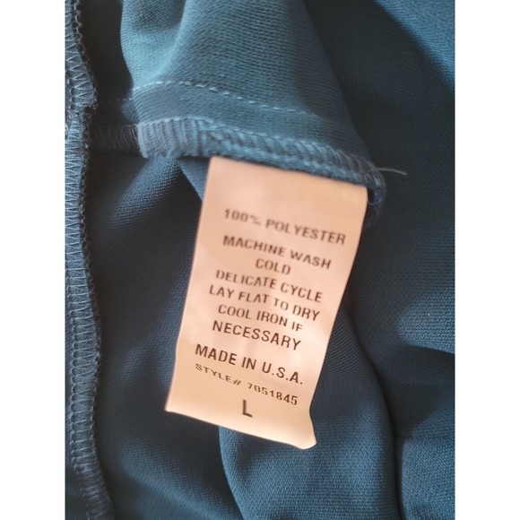 David Loren Collection Wide Leg Pull On Palazzo Deep Teal Pants Sz Large - Picture 6 of 8